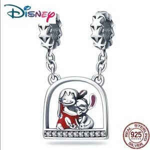 BOGO! Bundle to get the discount!! 925 Silver Lilo and Stitch Lock Dangle Charm